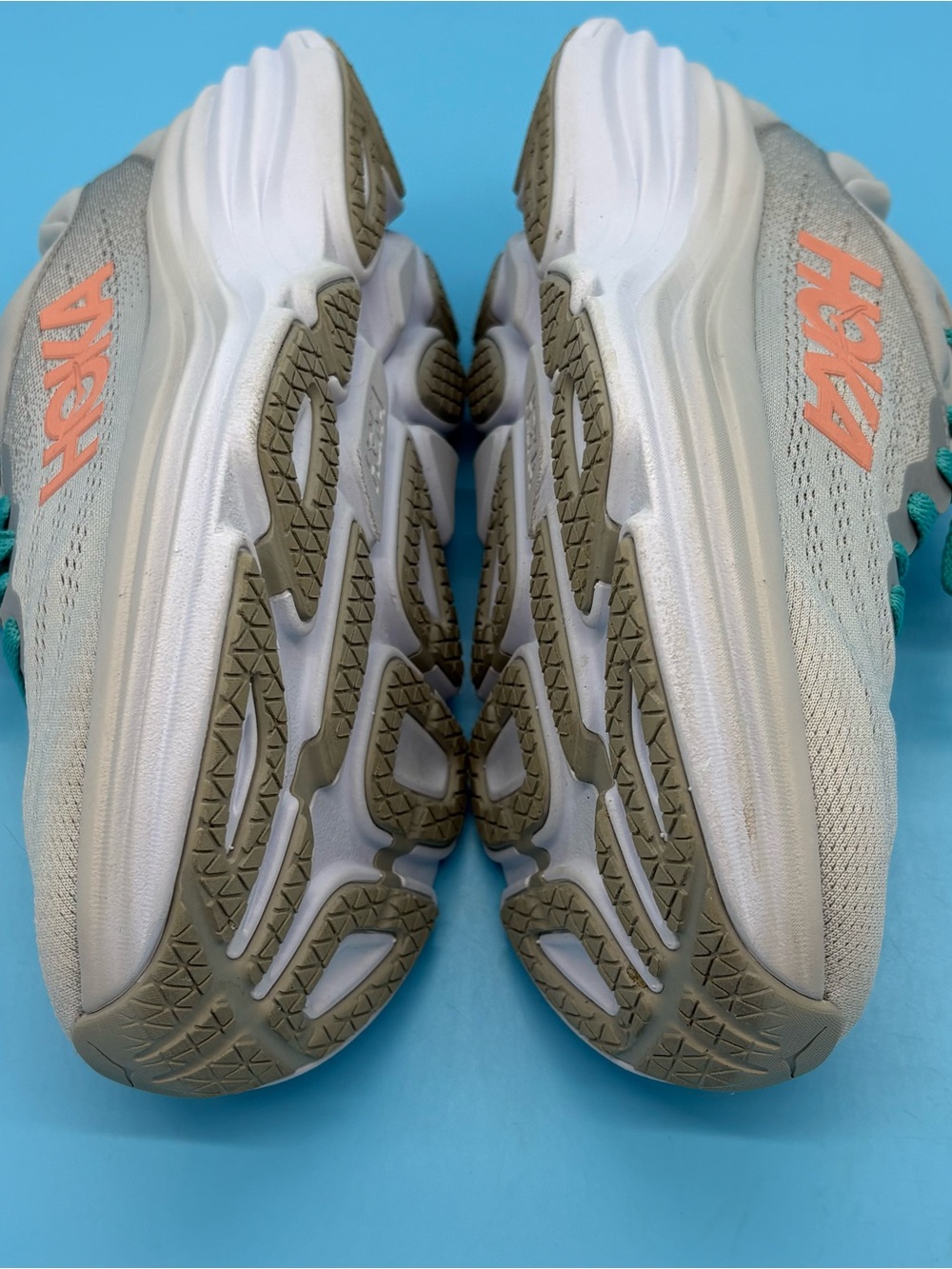 HOKA Women's Bondi 8 Running Shoe Grey Blue Size 10D - Picture 4 of 11